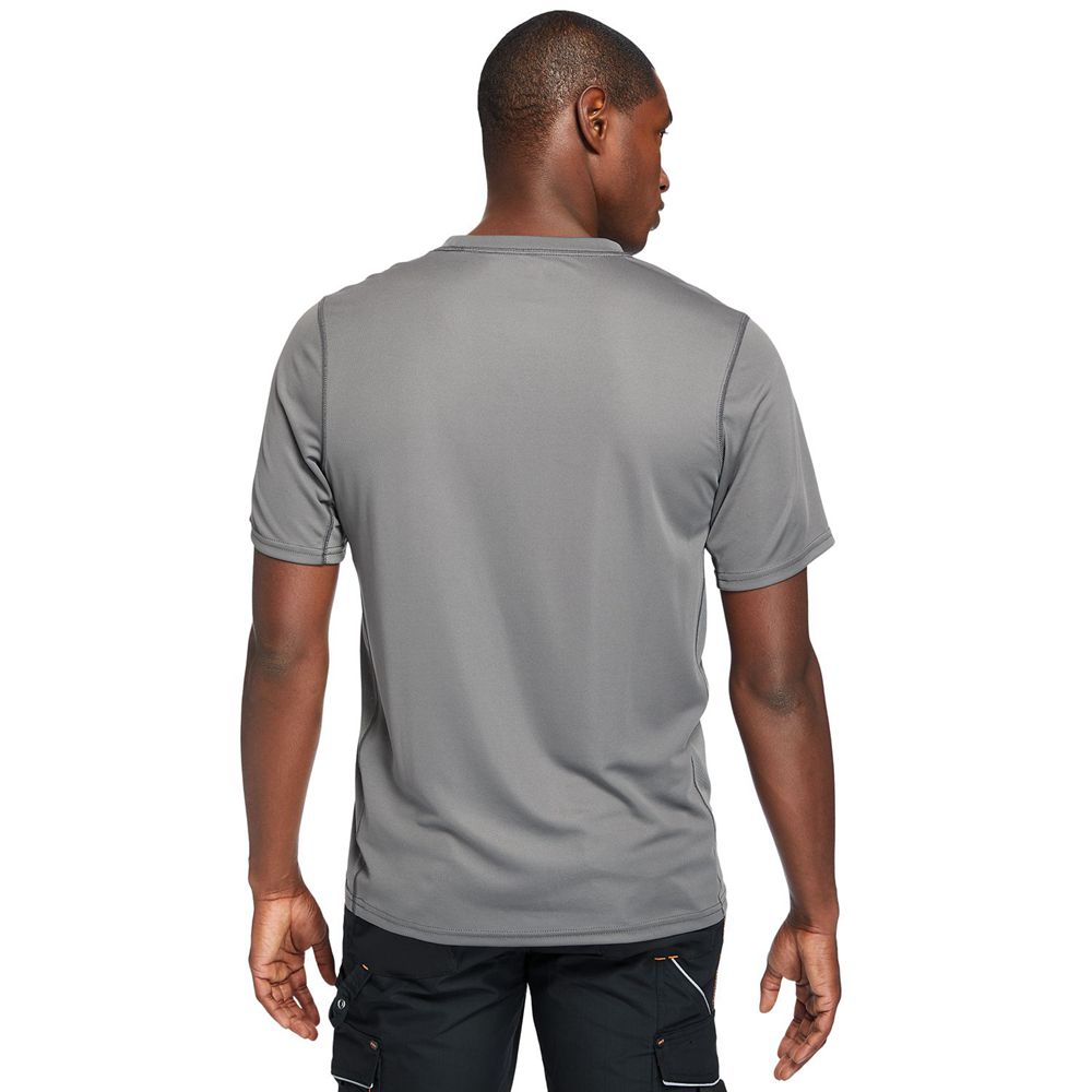 Timberland Μπλουζάκια Ανδρικα Γκρι - Pro® Wicking Good Short-Sleeve - Greece 6138429-ZE